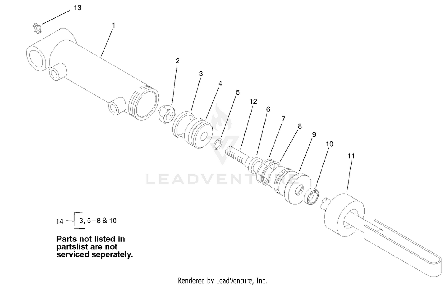 Hydraulic Cylinder Assembly No. 99-6987