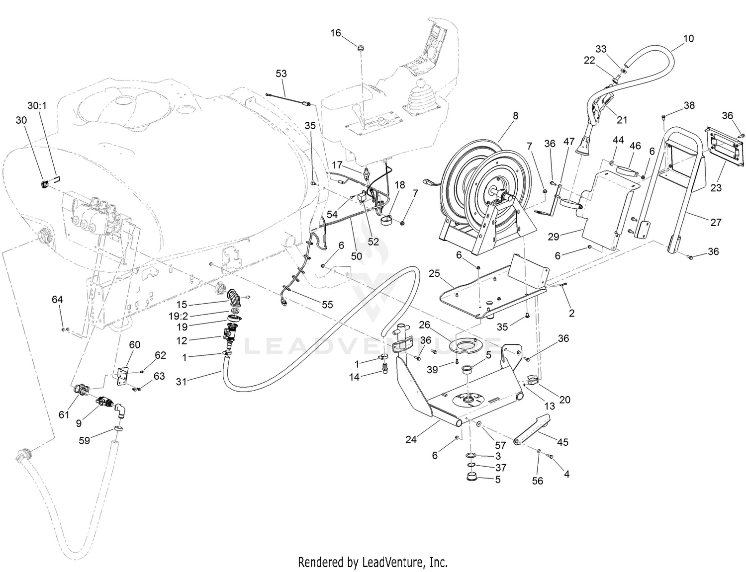 Electric Hose Reel Kit