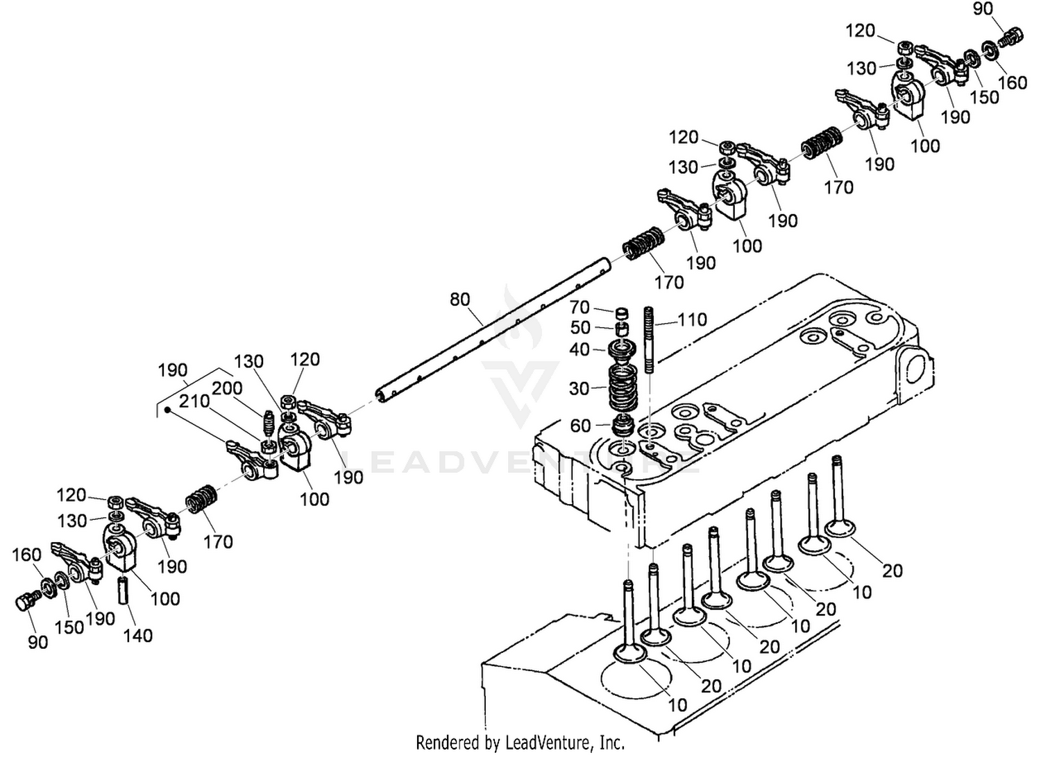 Valve and Rocker Arm Assembly