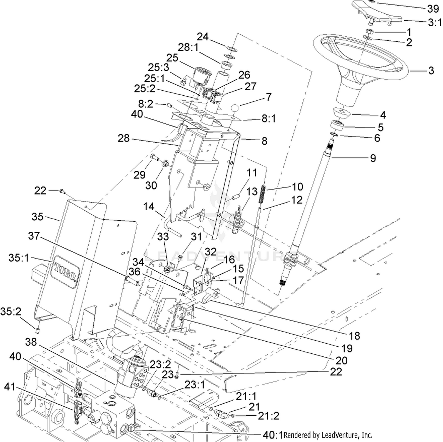 Steering Tower Assembly