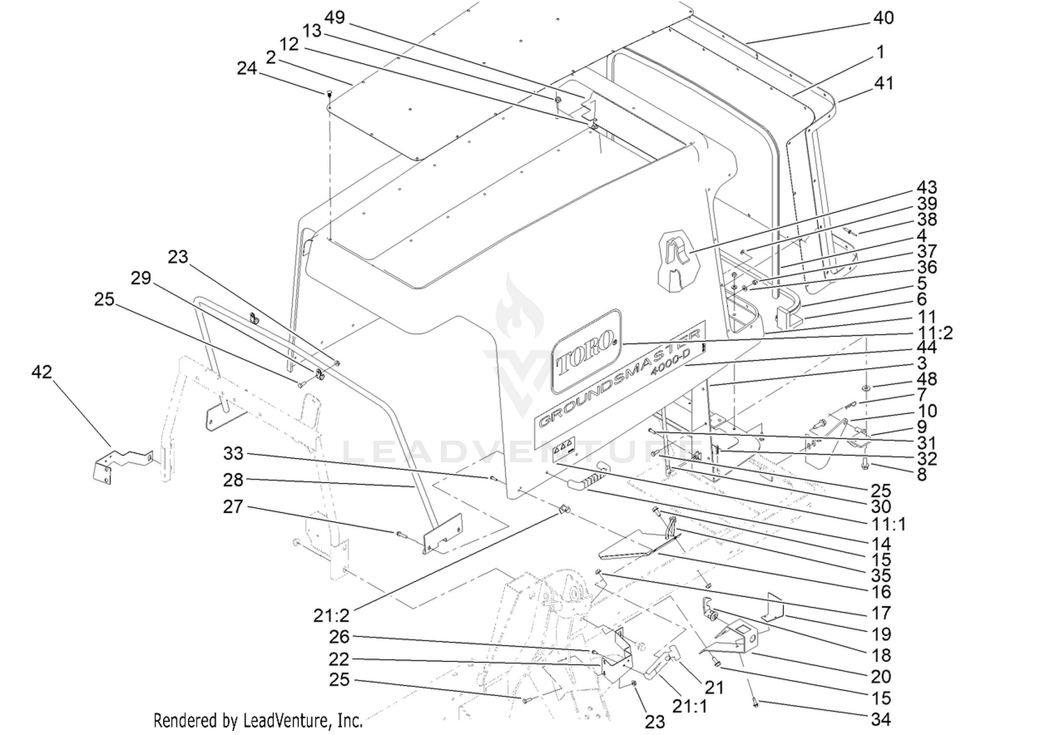 Hood and Screen Assembly