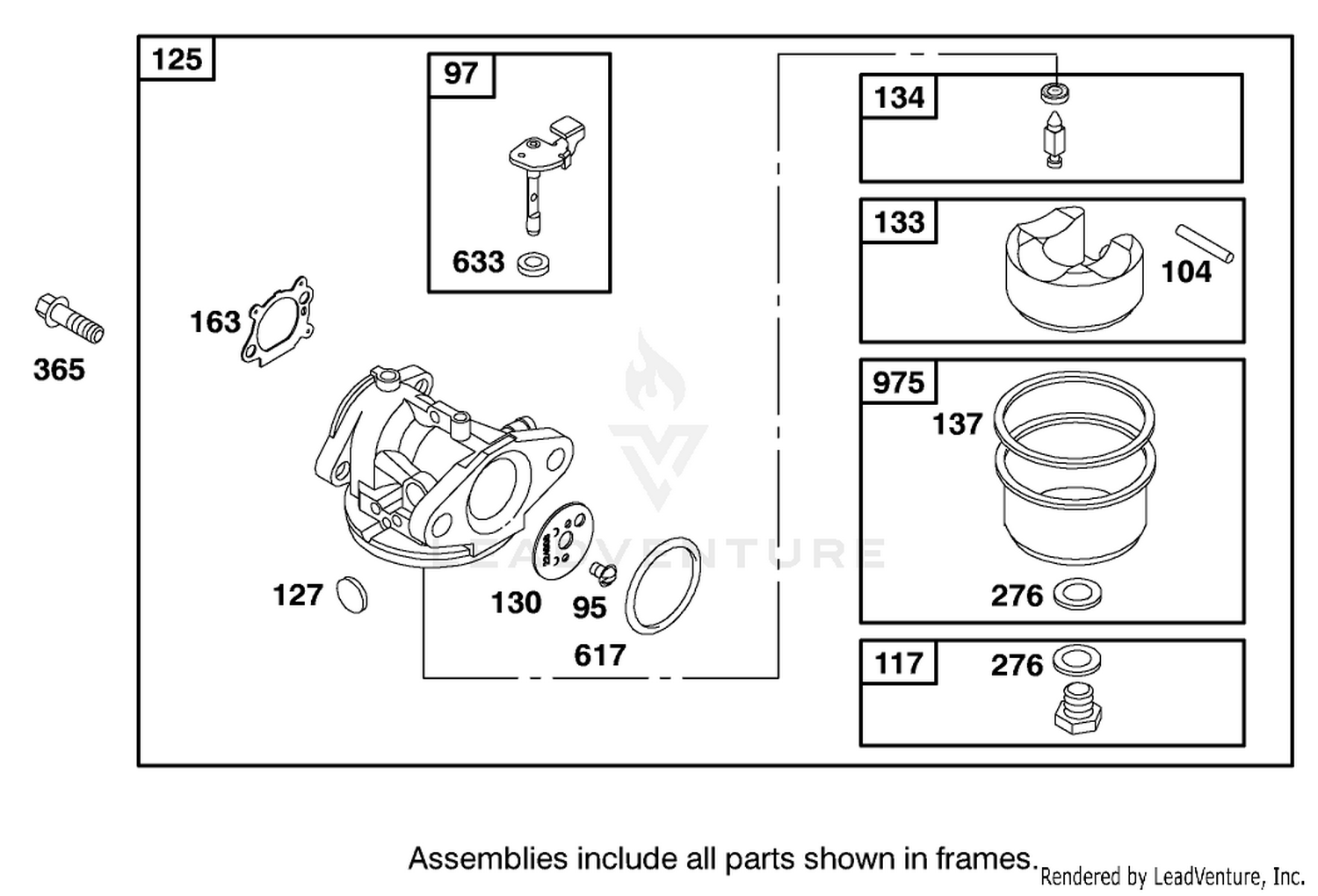 Engine Briggs  Stratton Model 12j805-2370-B1 3
