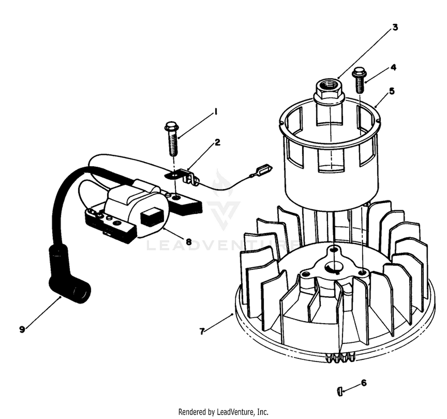 Magneto  Flywheel Assembly (model No. Vmg6)