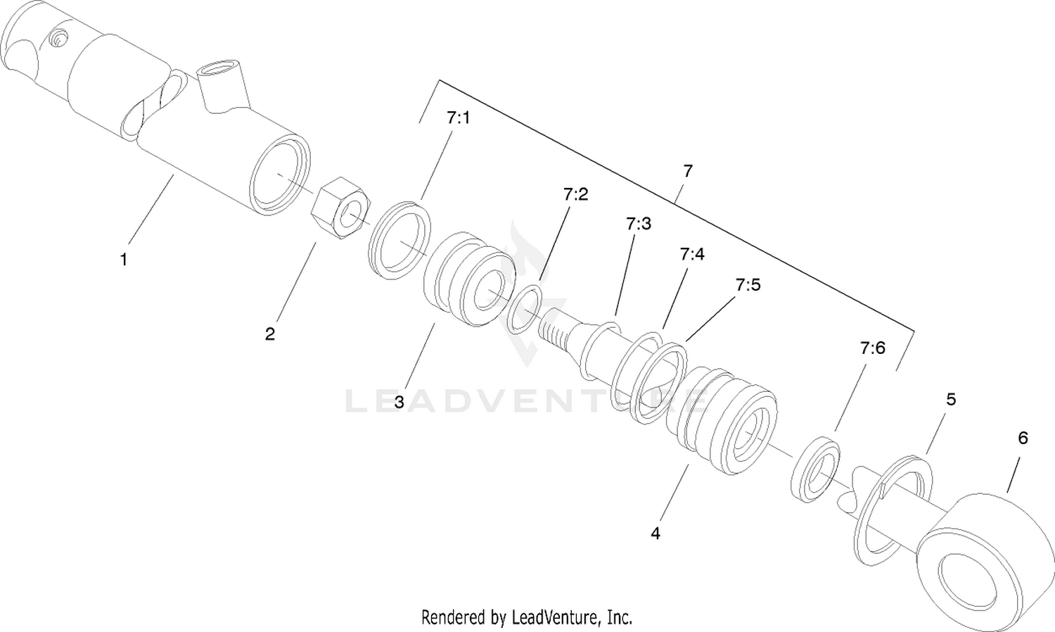 Hydraulic Cylinder Assembly No. 83-7000