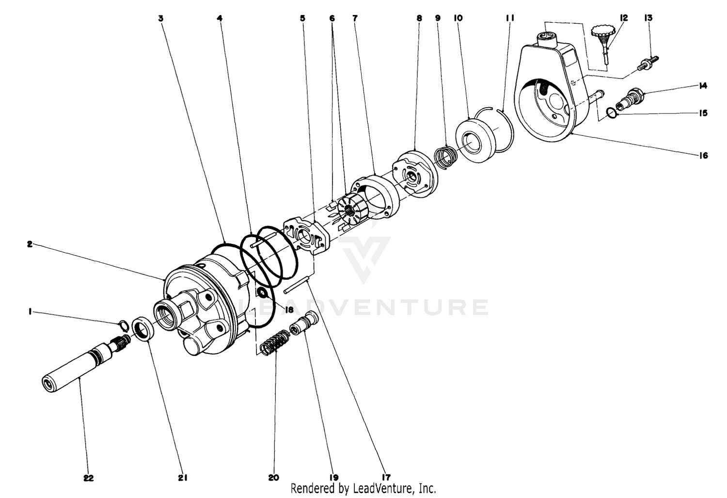 Pump Power Steering No. 44-7800