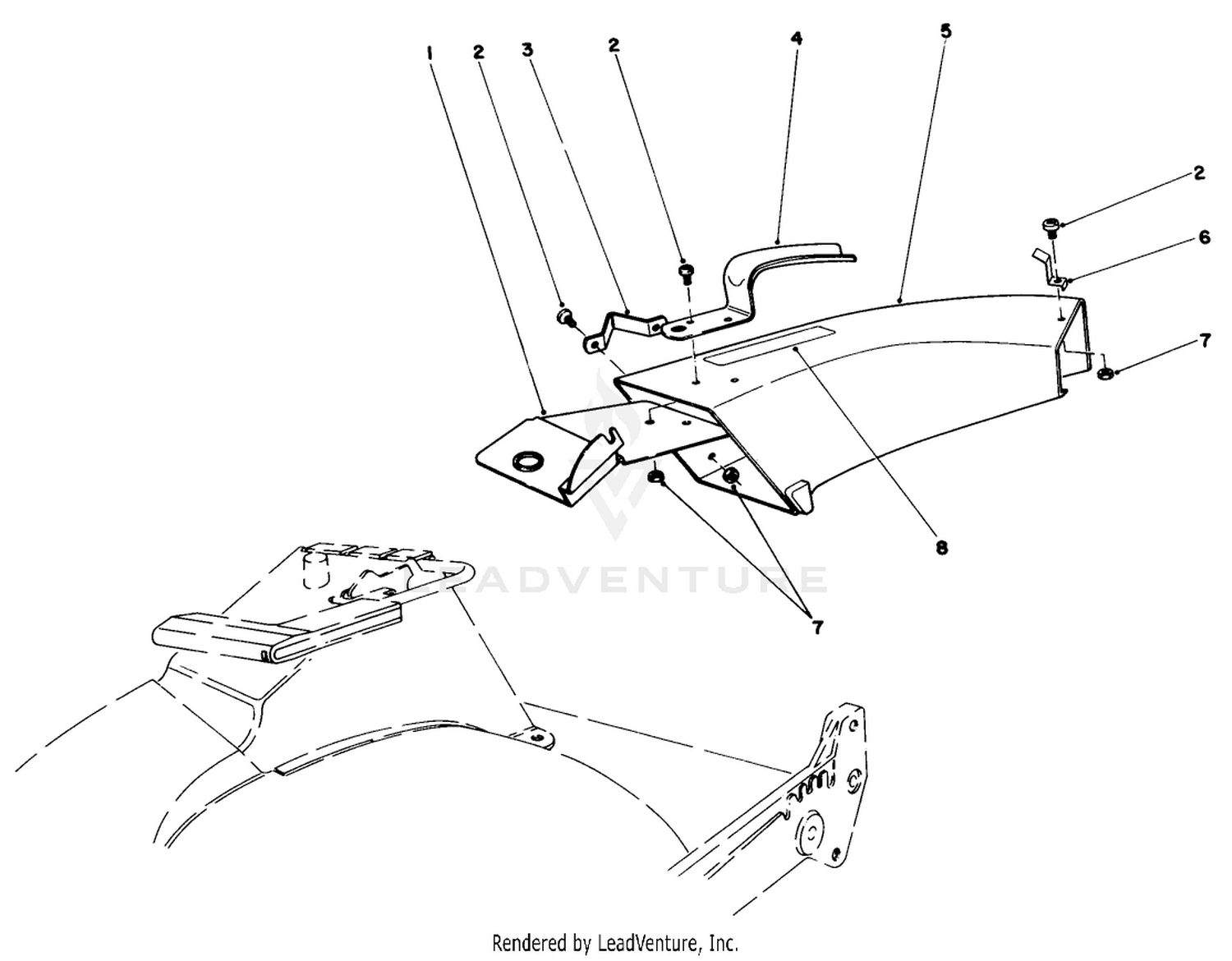 Side Discharge Chute Model No. 59108 (optional)