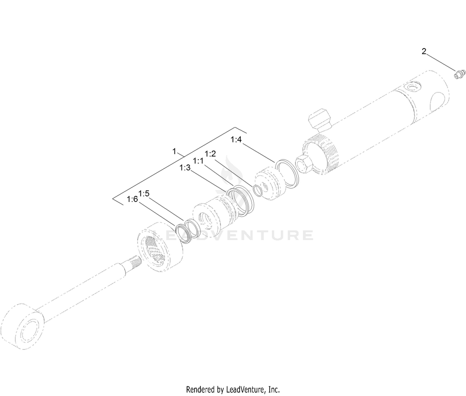 Hydraulic Cylinder Assembly No. 110-9834