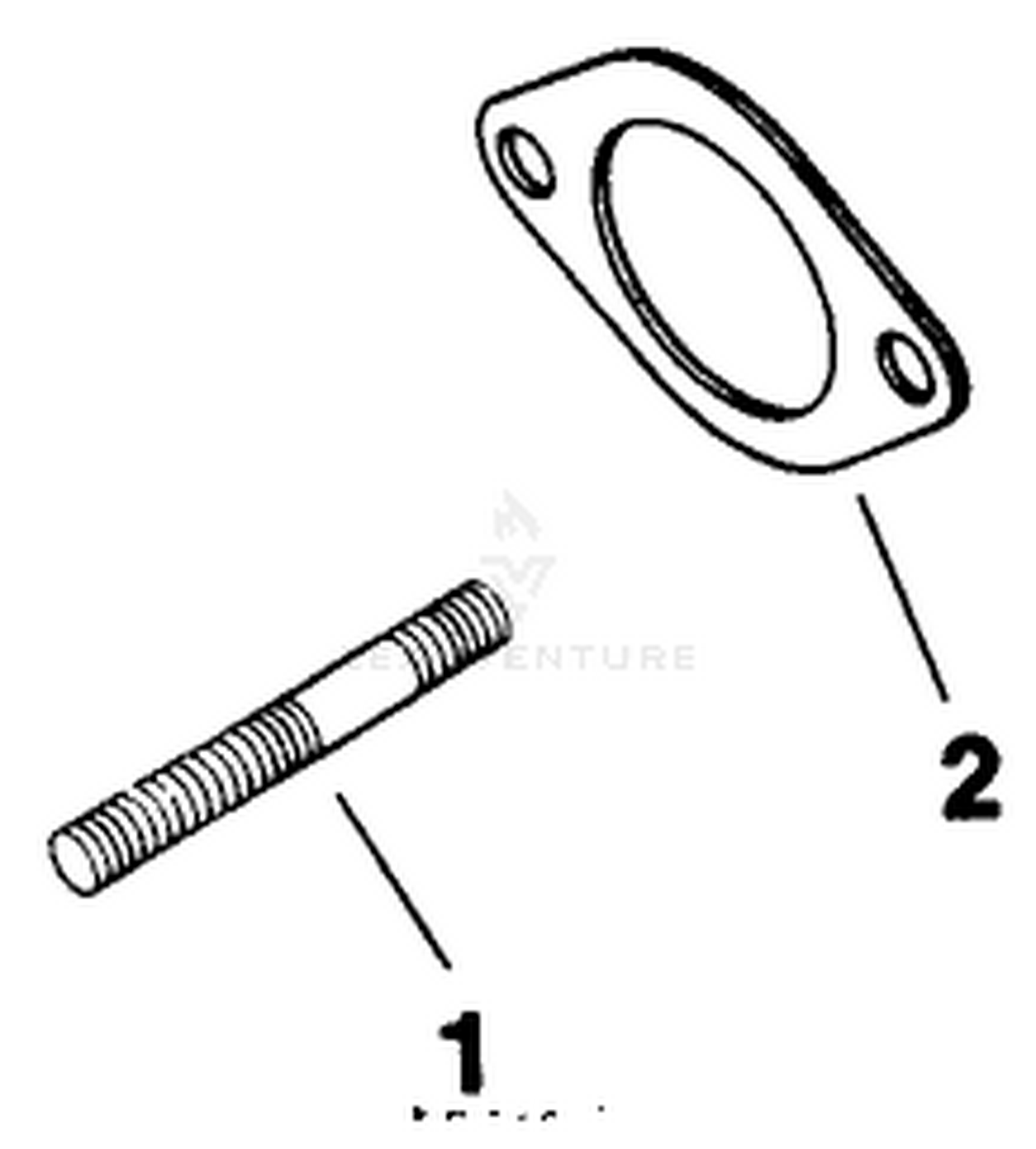 Exhaust-Engine Assembly-Kohler Model No. M16s-711533