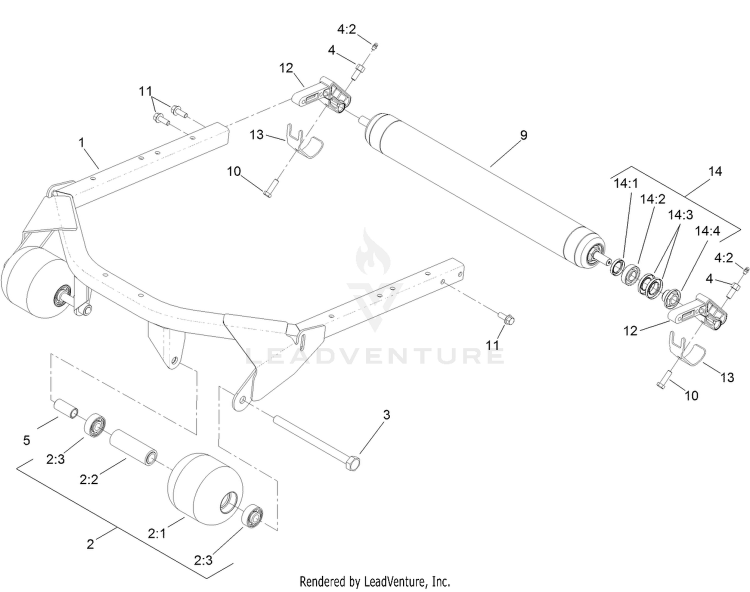 Roller and Carrier Frame
