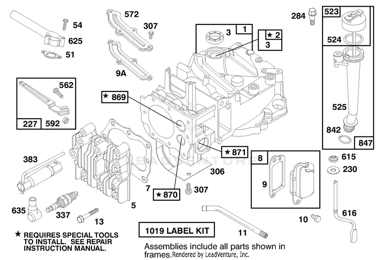 Engine Briggs  Stratton Model 12h802-1758-A1