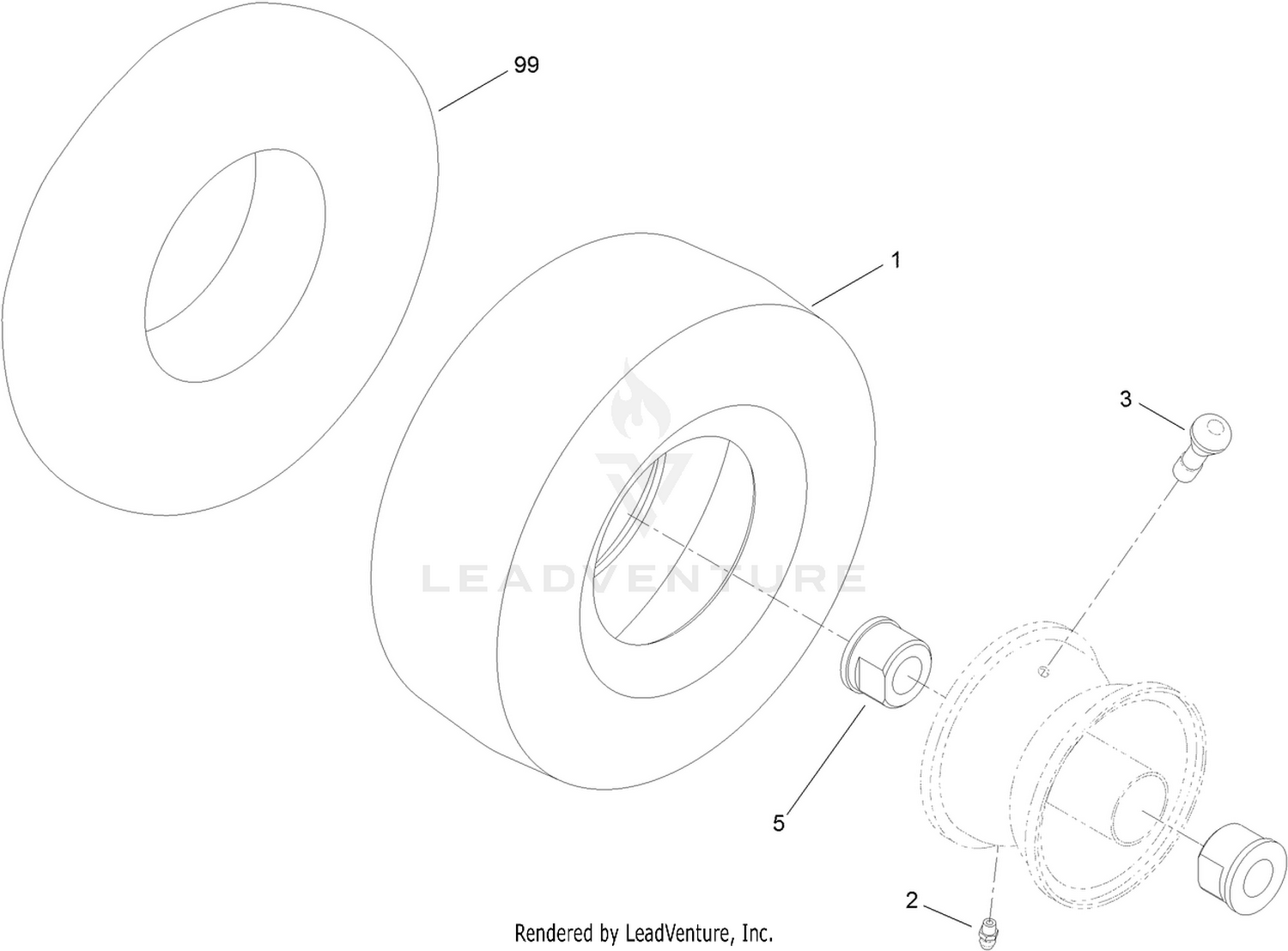 Caster Wheel Assembly No. 110-6785