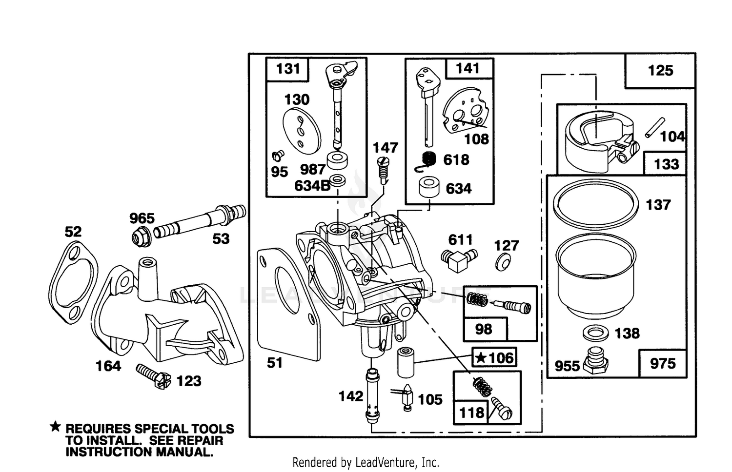 Engine Briggs  Stratton Model 286707-0452-01 3