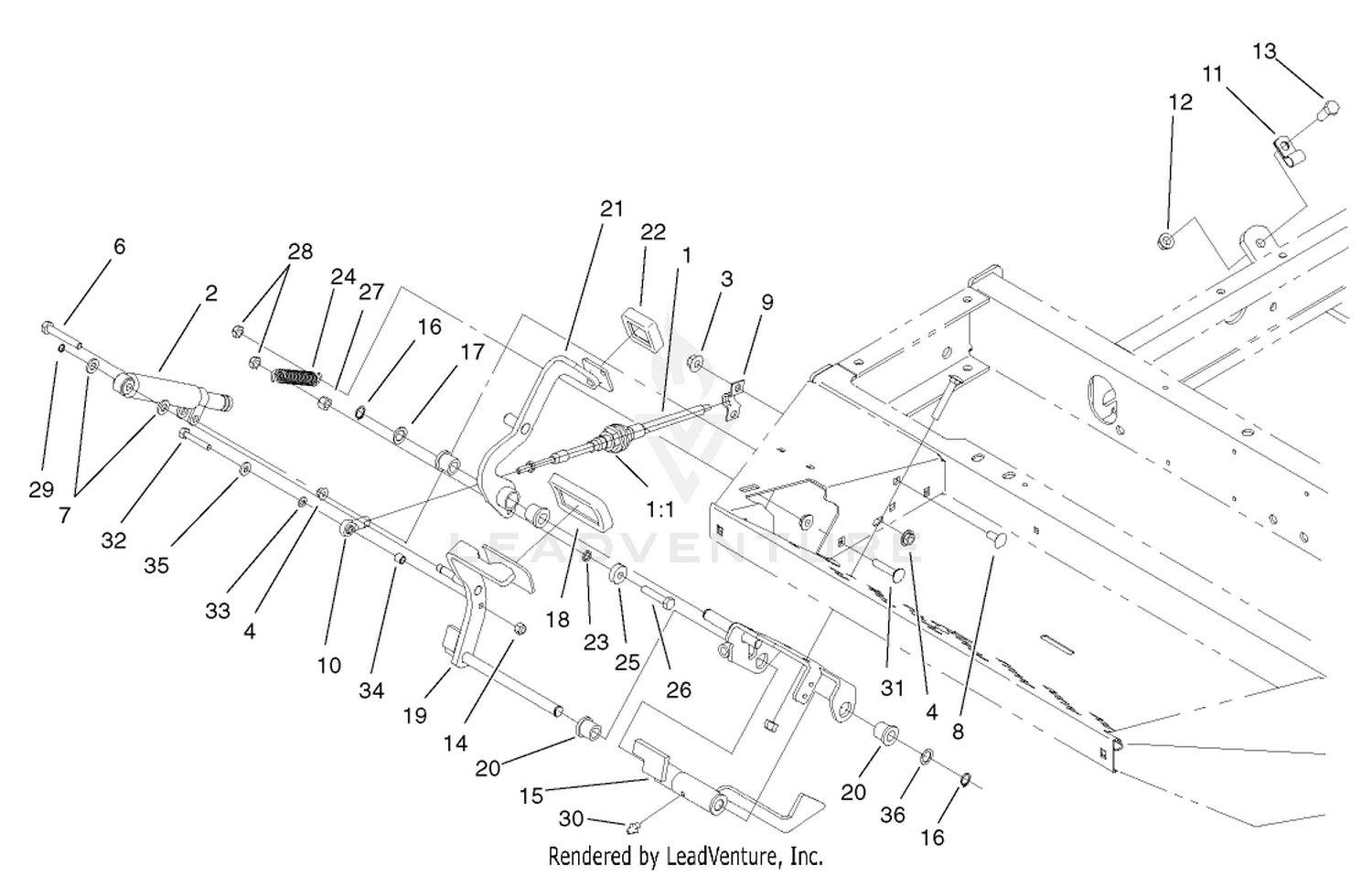 Traction Pedal Assembly