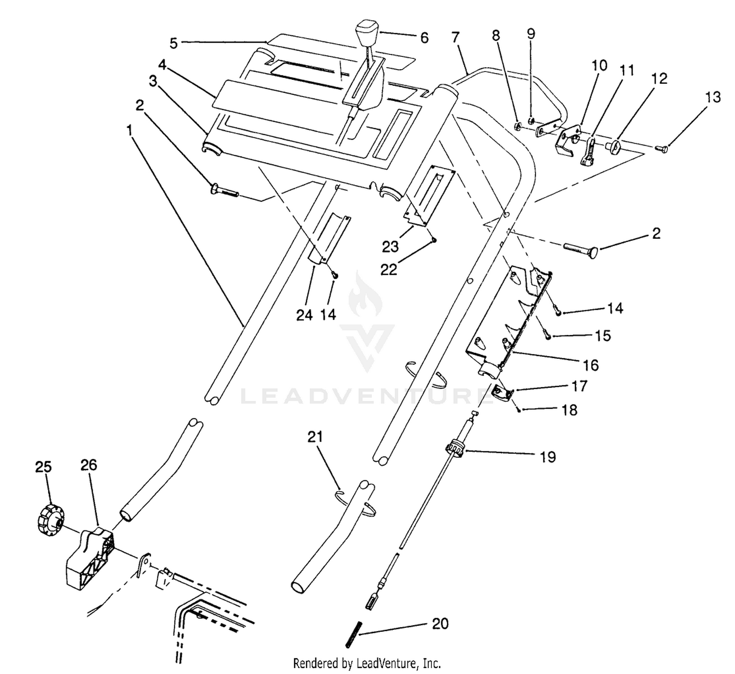 S.p. Handle Assembly (model No. 20916b)