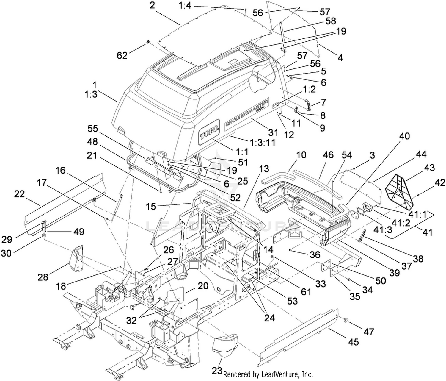 Hood and Bumper Assembly