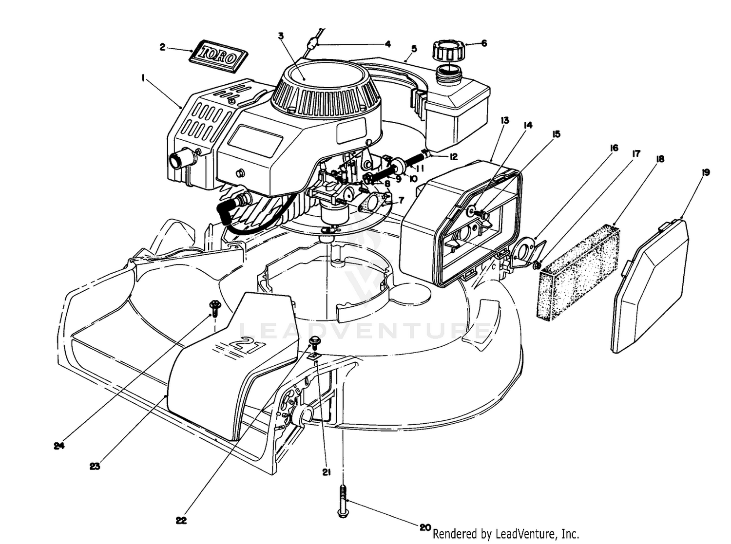 Engine Assembly (model No. 47pf5  47pg6)
