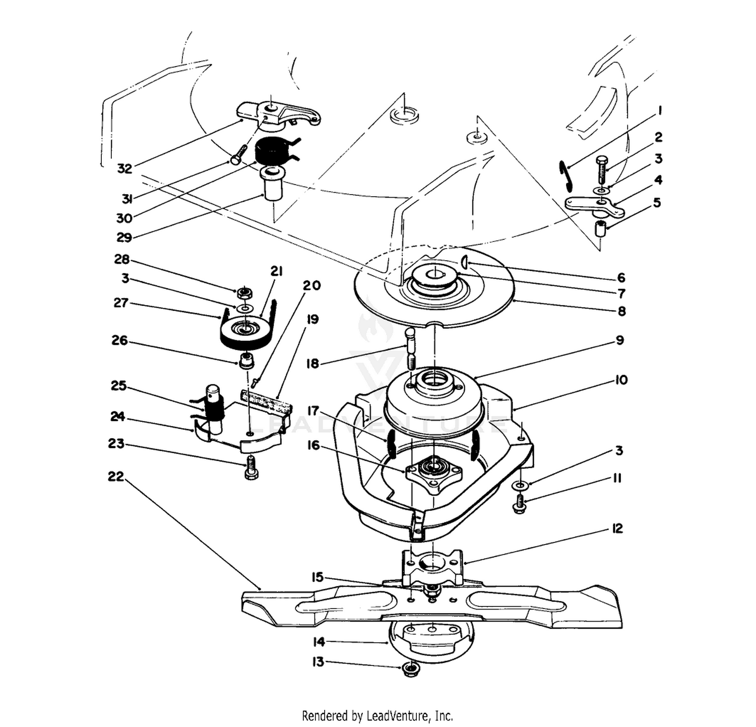 Blade Brake Clutch Assembly
