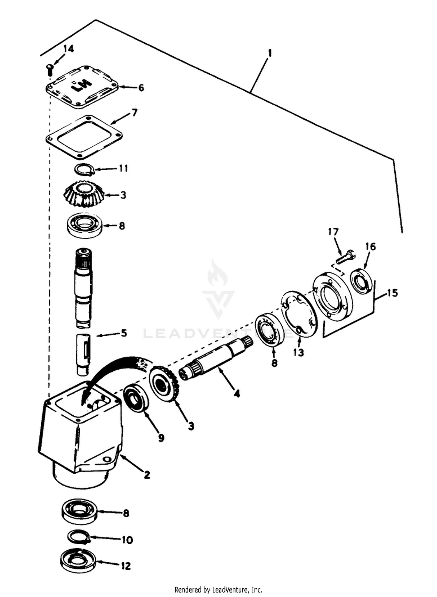 GEAR BOX ASSEMBLY 53-4530