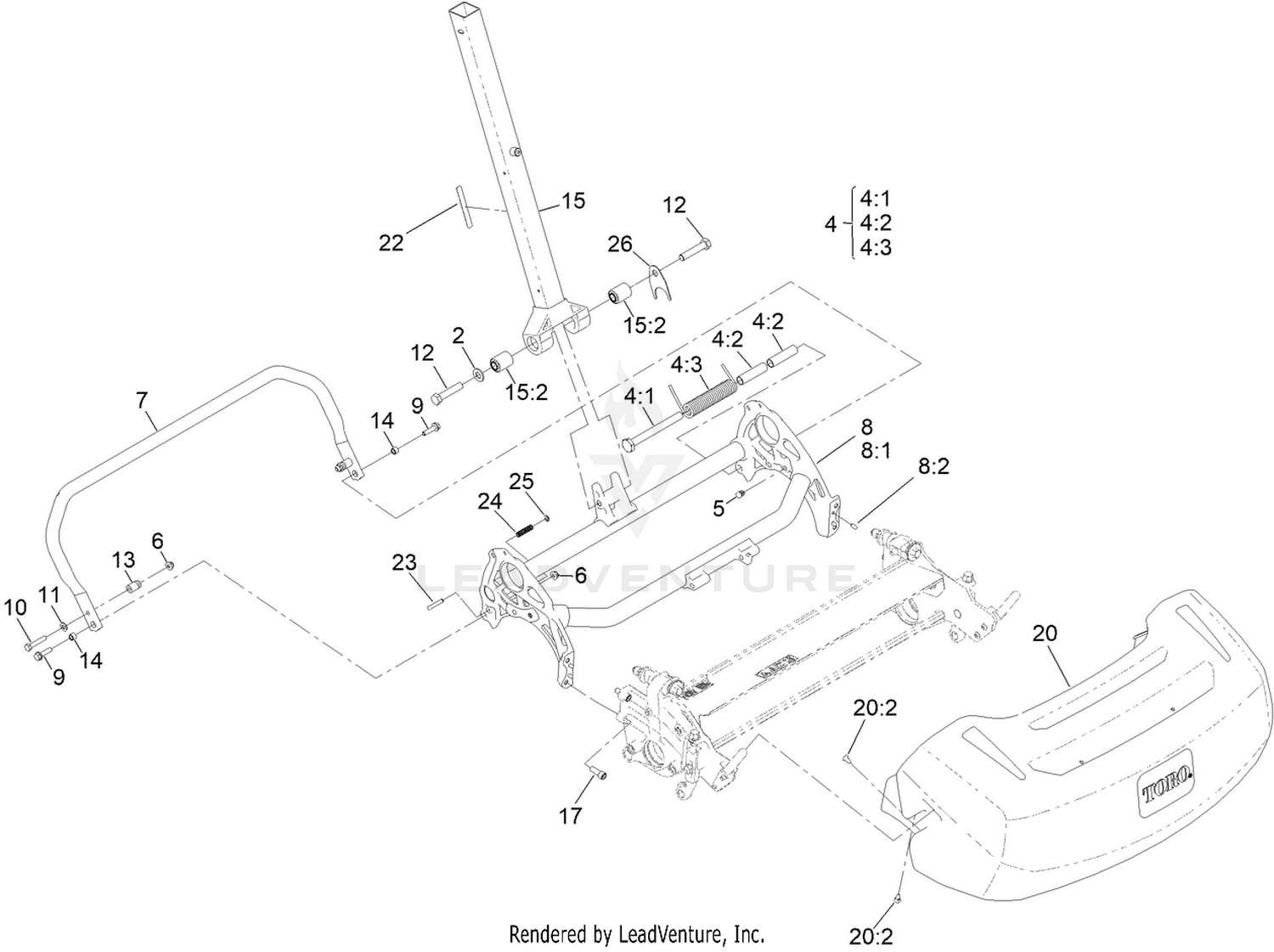 Frame and Handle Mount Assembly