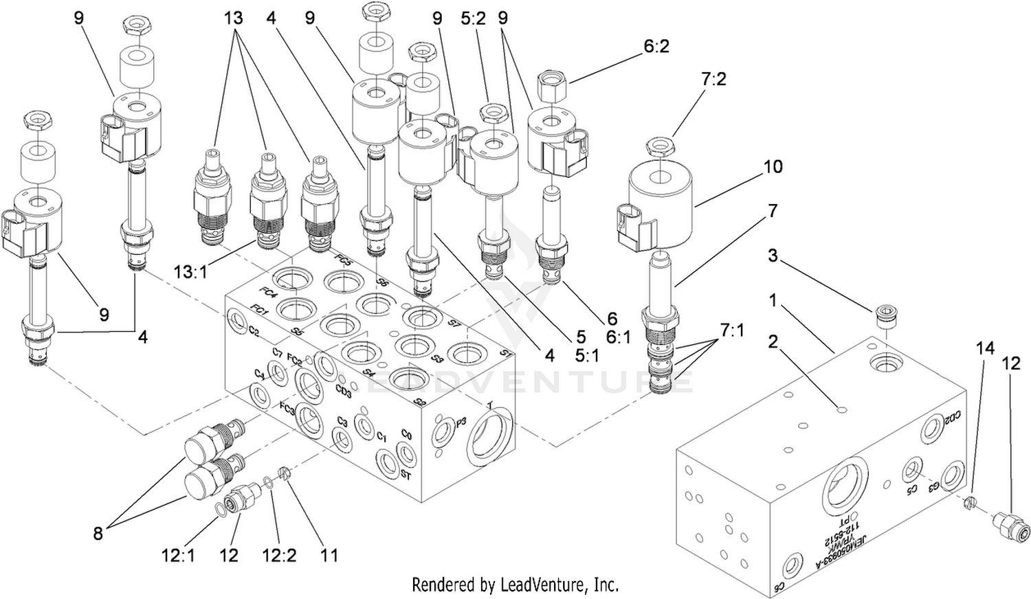 Lift Manifold Assembly No. 112-6512