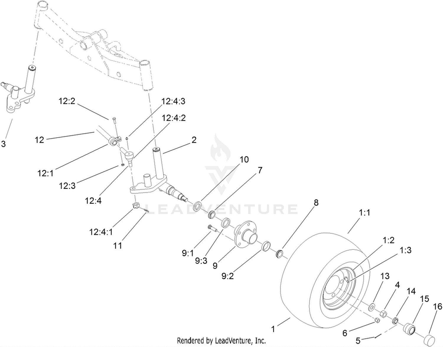 Wheel and Spindle Assembly