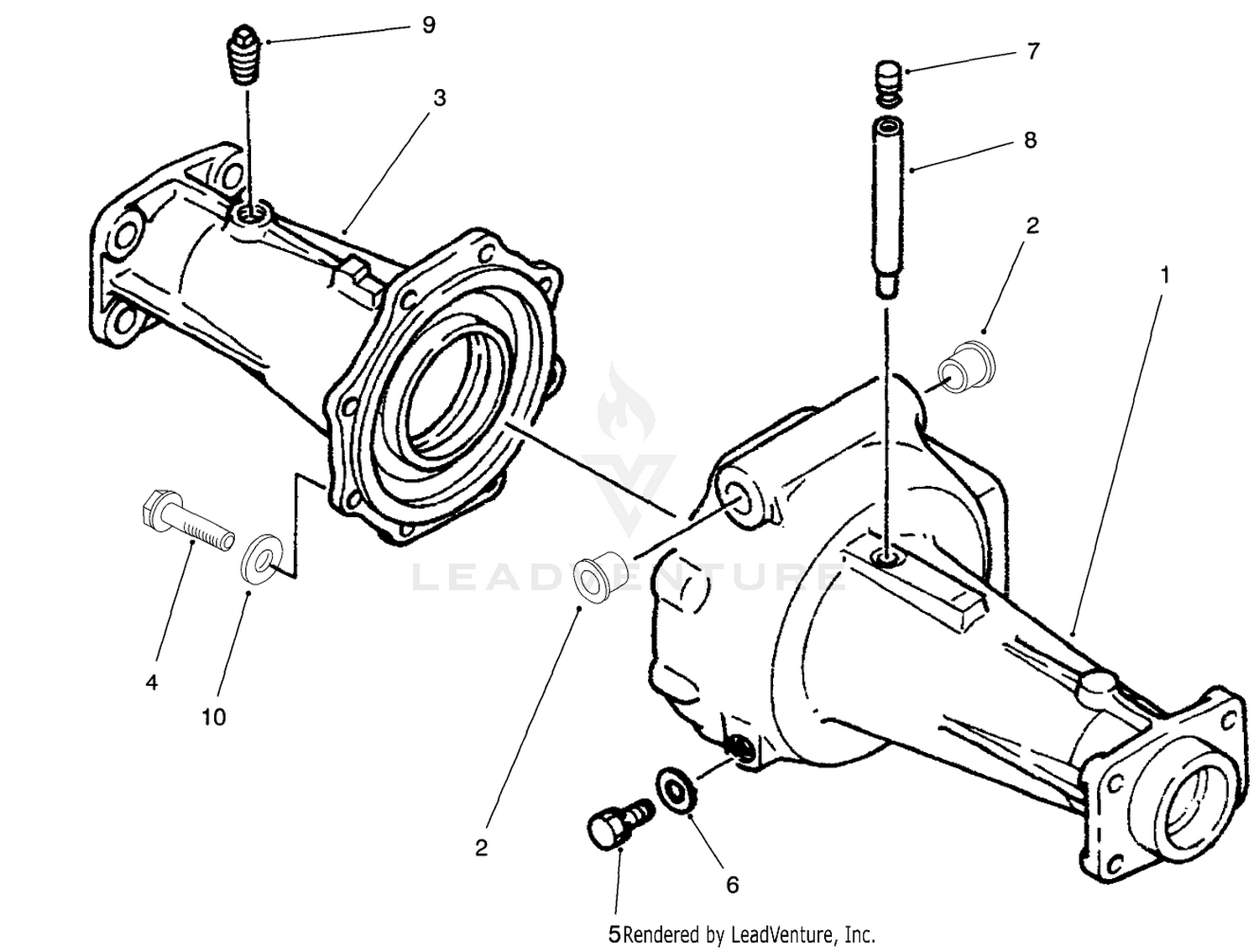 Axle Housing Assembly (model No. 30455 Serial No. 60300-60351  60428-Up) (axle No. 93-7780)