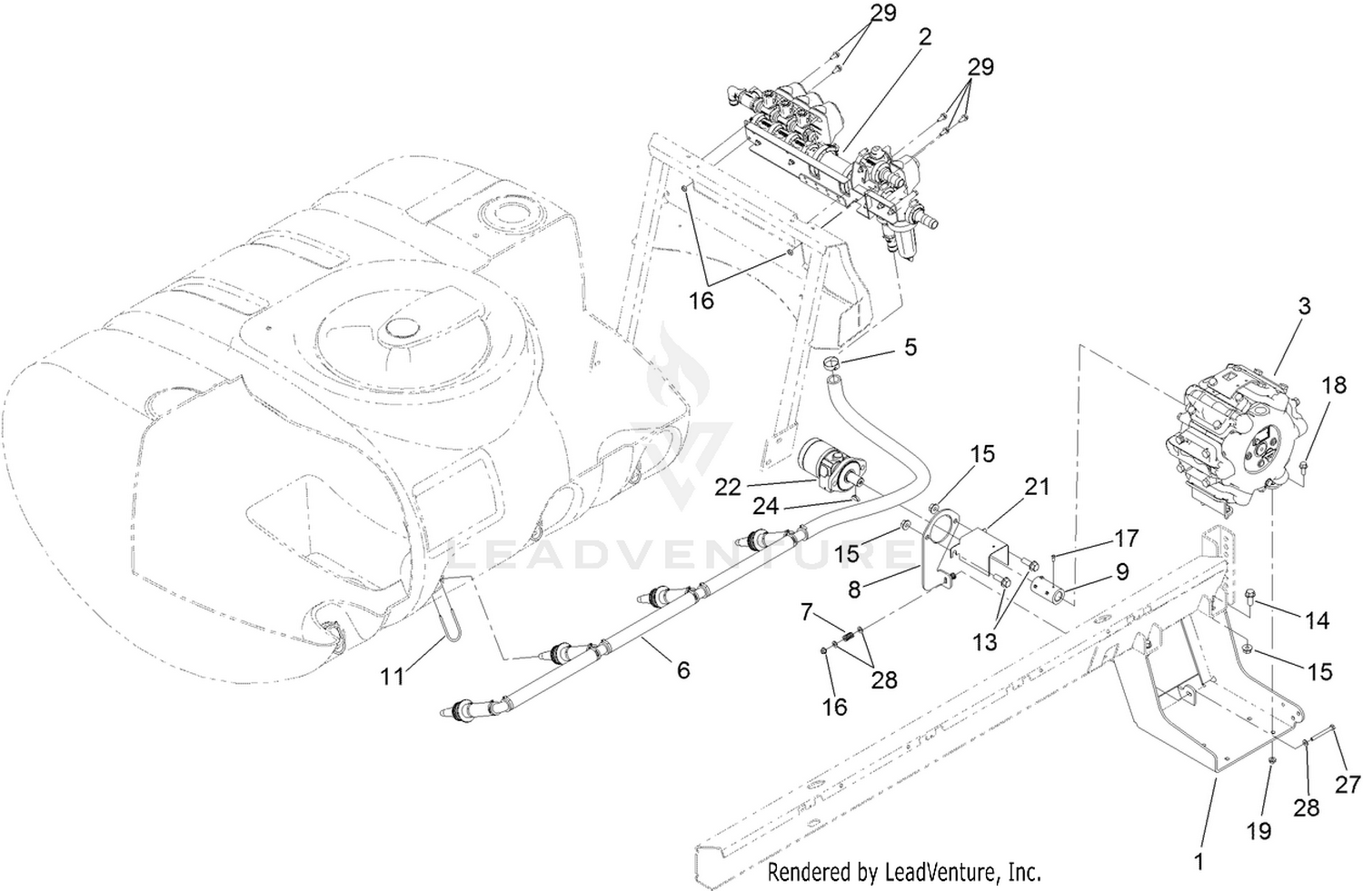 Spray Pump and Valve Assembly