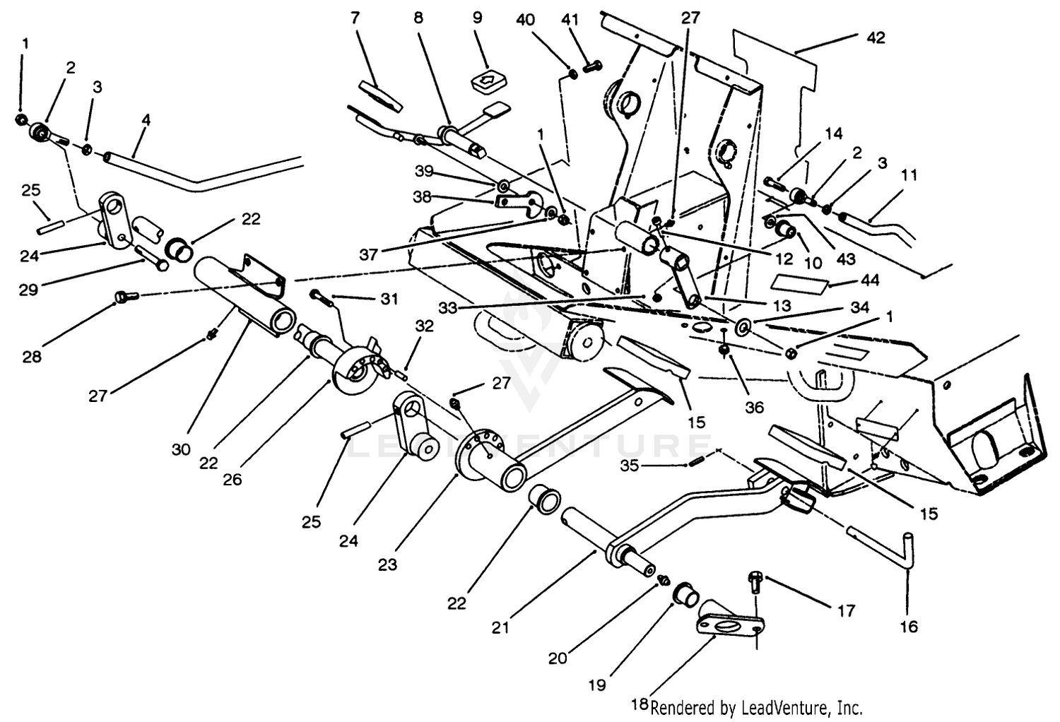 Traction  Brake Pedals Assembly