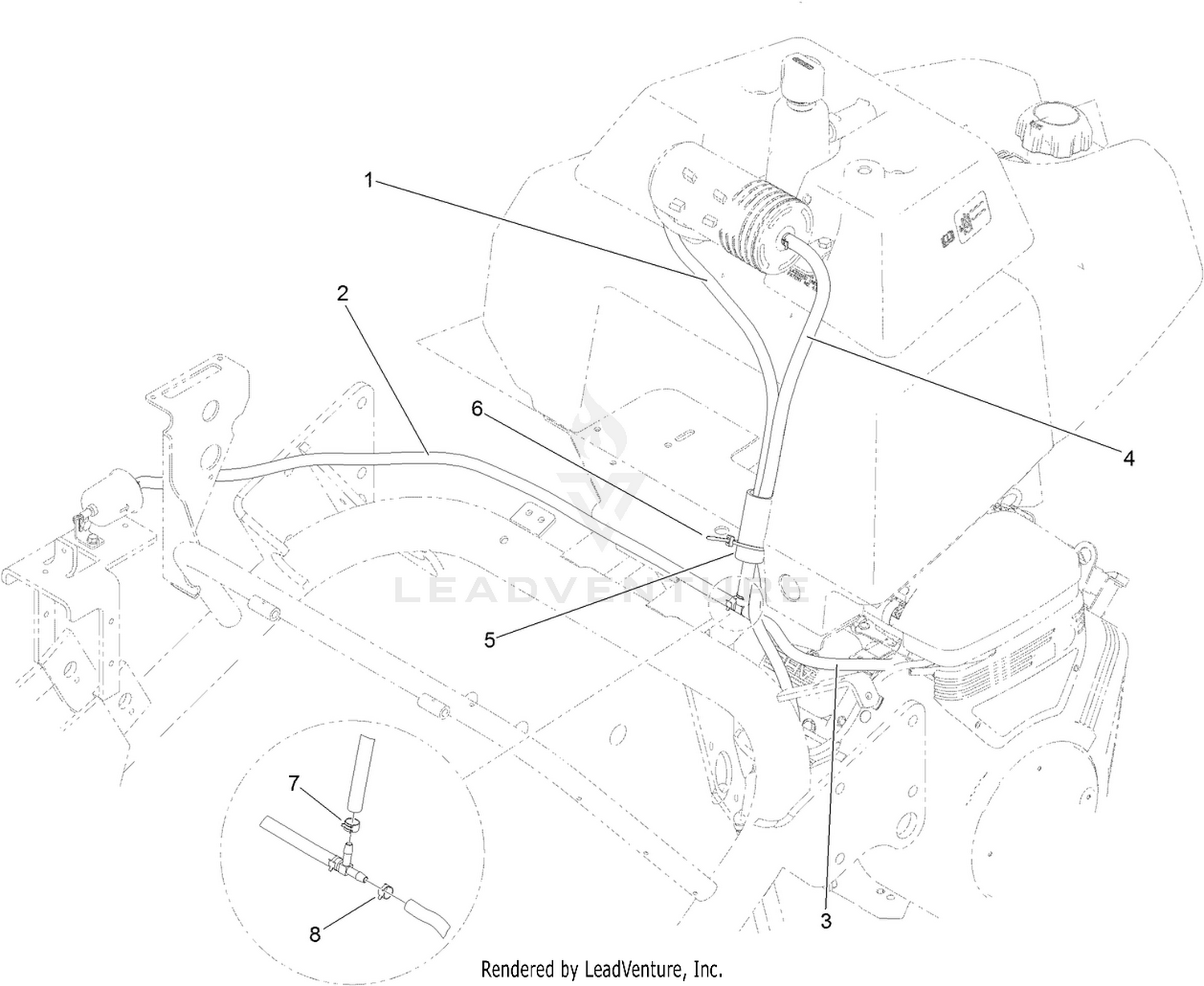Carbon Canister Hose Routing Assembly
