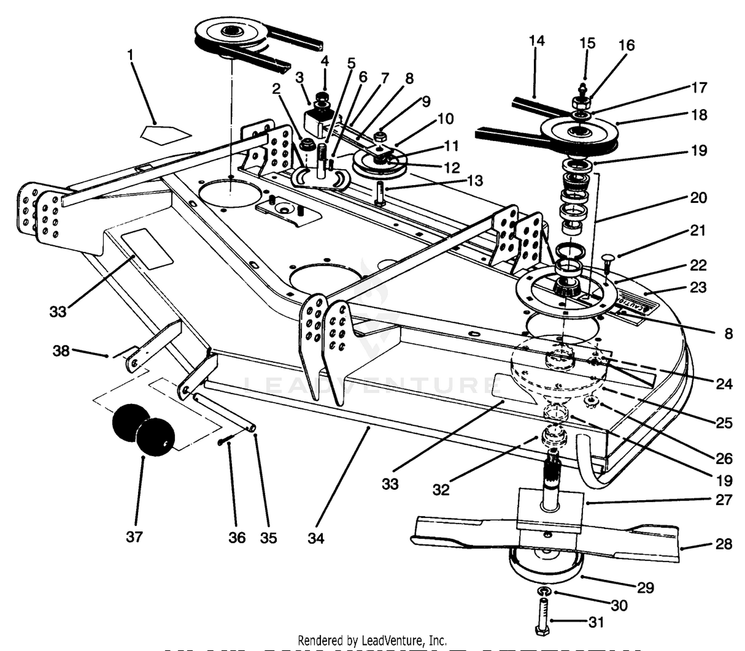 Deck And Spindle Assembly
