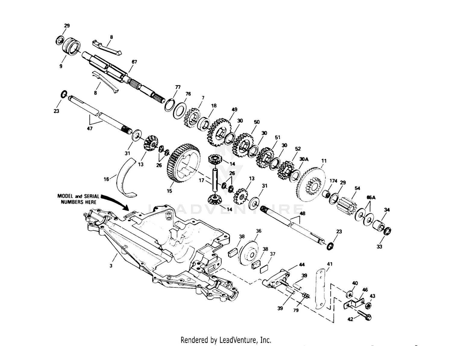 Peerless Transaxle Model No. 915-020 (cont.)