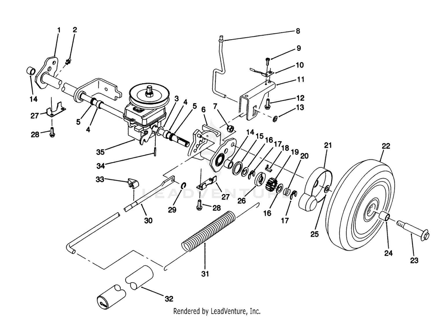 S.p. Rear Axle Assembly
