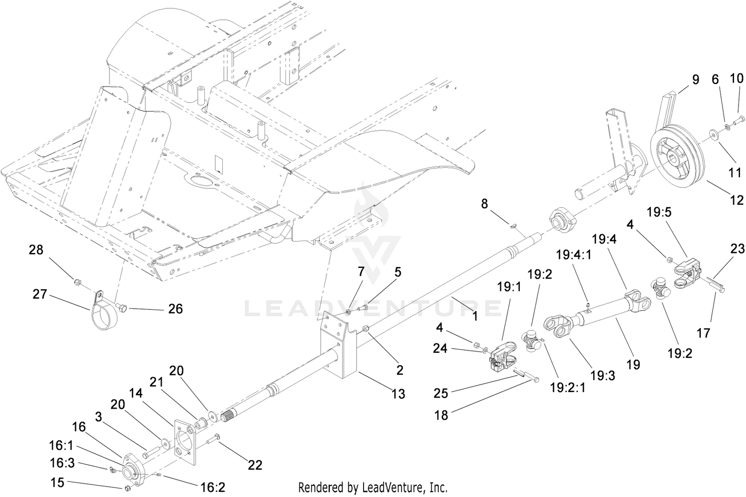 Power-Take-Off and Shaft Assembly