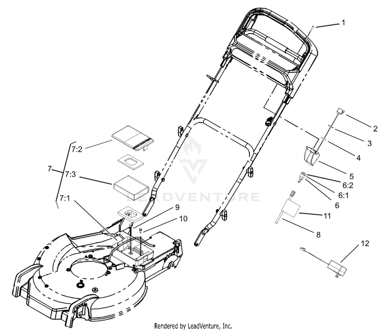 Electric Start System Assembly (only on: 20784)