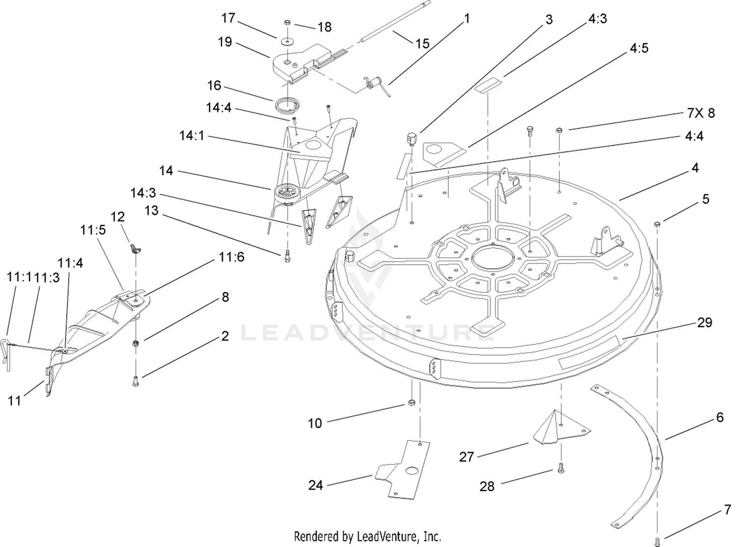 32 Inch Deck Assembly