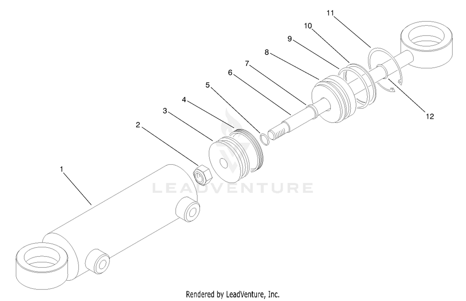 Hydraulic Cylinder Assembly No. 94-8141