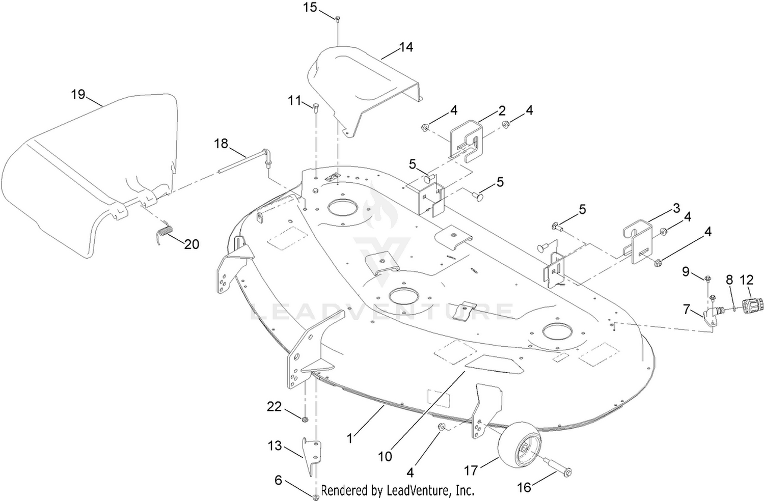 50 Inch Deck Assembly