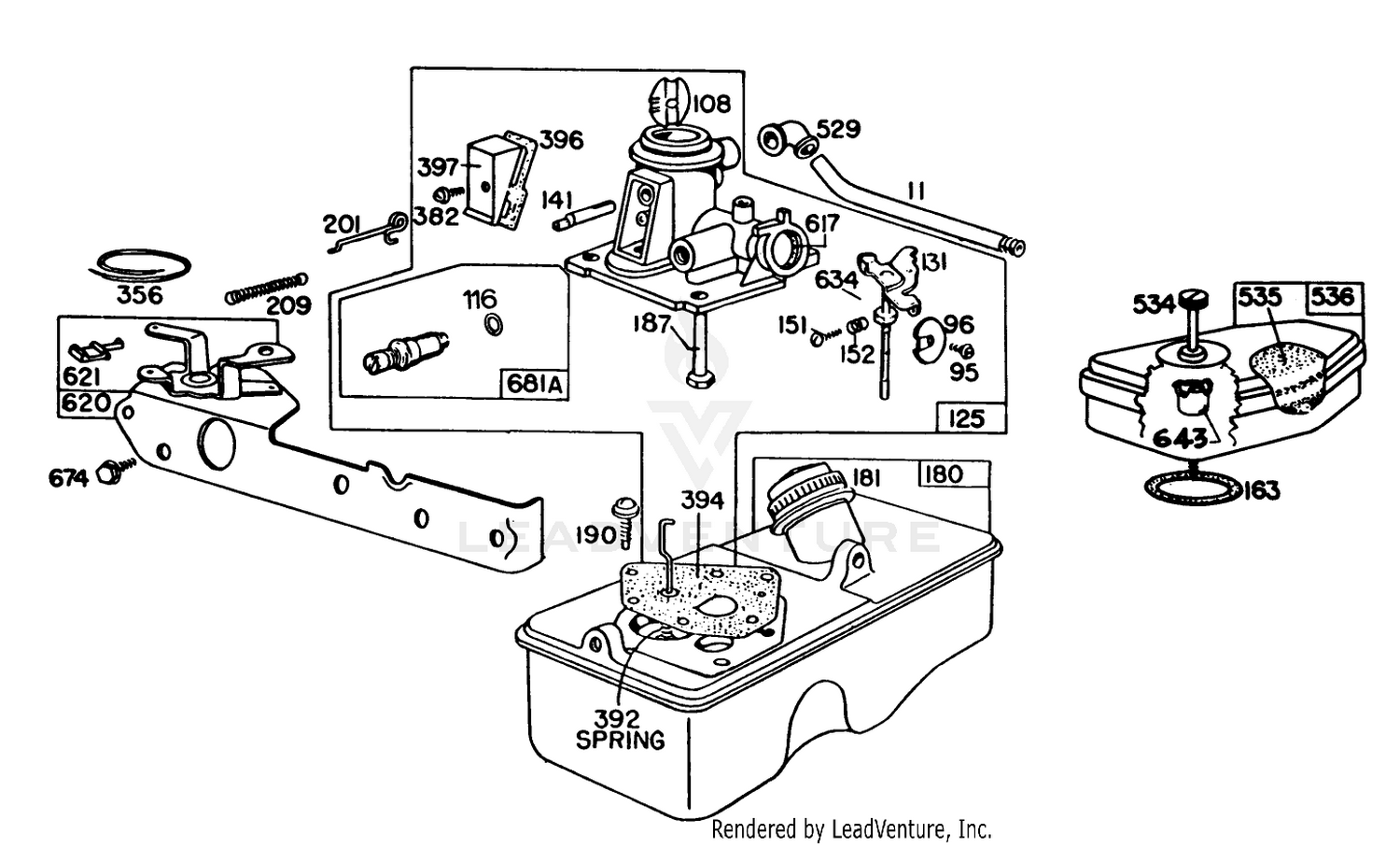 Carburetor Assembly Model 93508-0192-01