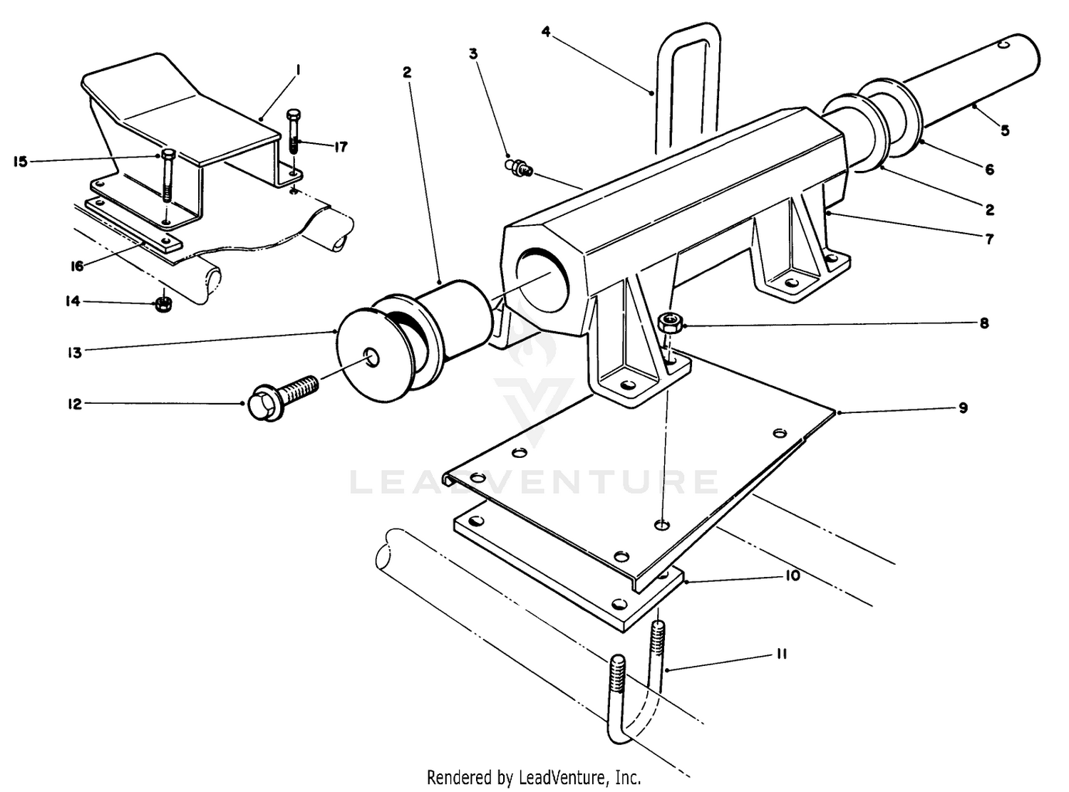 Fixed Head Kit Model No. 03642 (optional)(cutting Unit No. 2 (l.h.)  3 (r.h.))