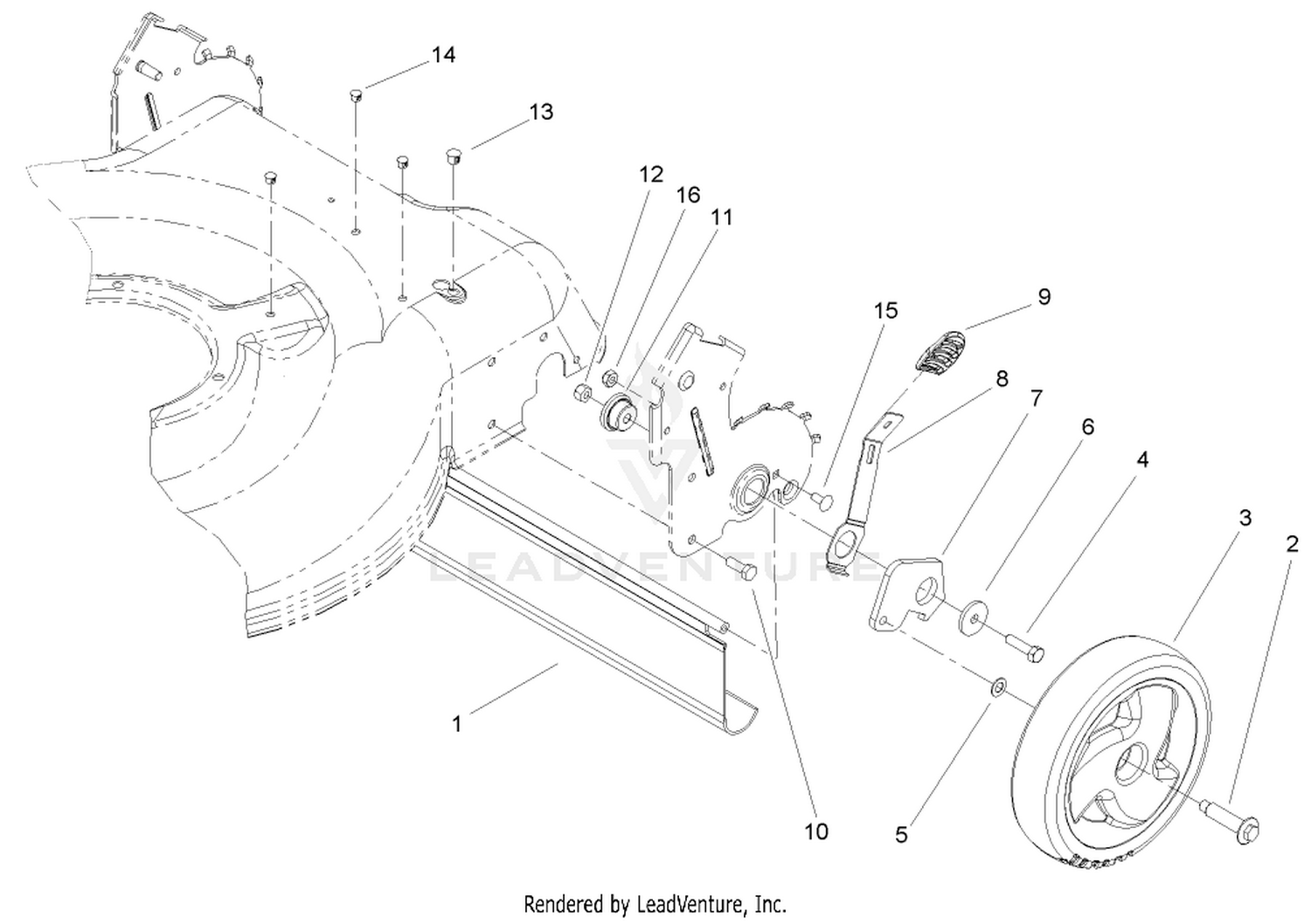 Rear Axle and Low Wheel Assembly