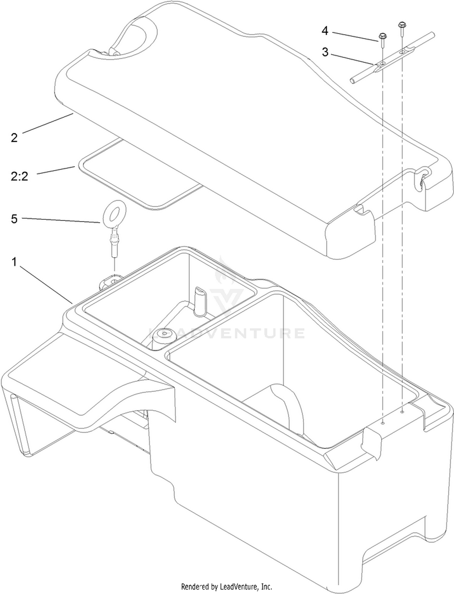 Battery Storage Box Assembly No. 115-9100