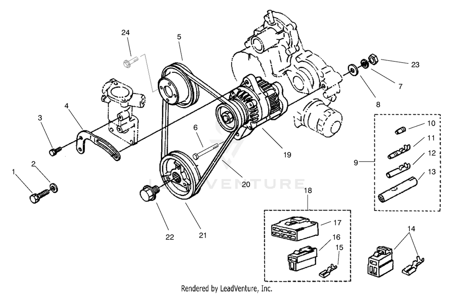 Alternator  Pulley Assembly