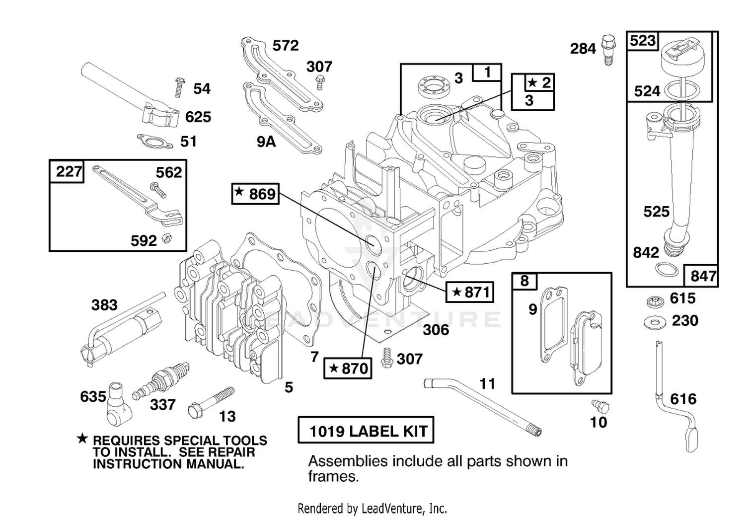 Engine Briggs  Stratton Model 12h802-0658-01