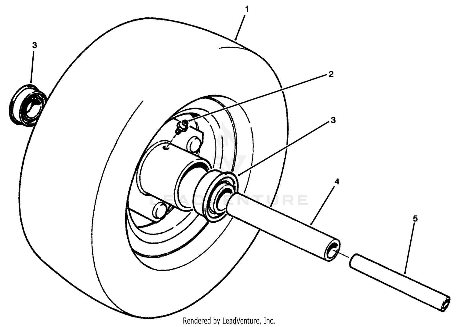 10" Segmented Front Caster Wheel (optional)