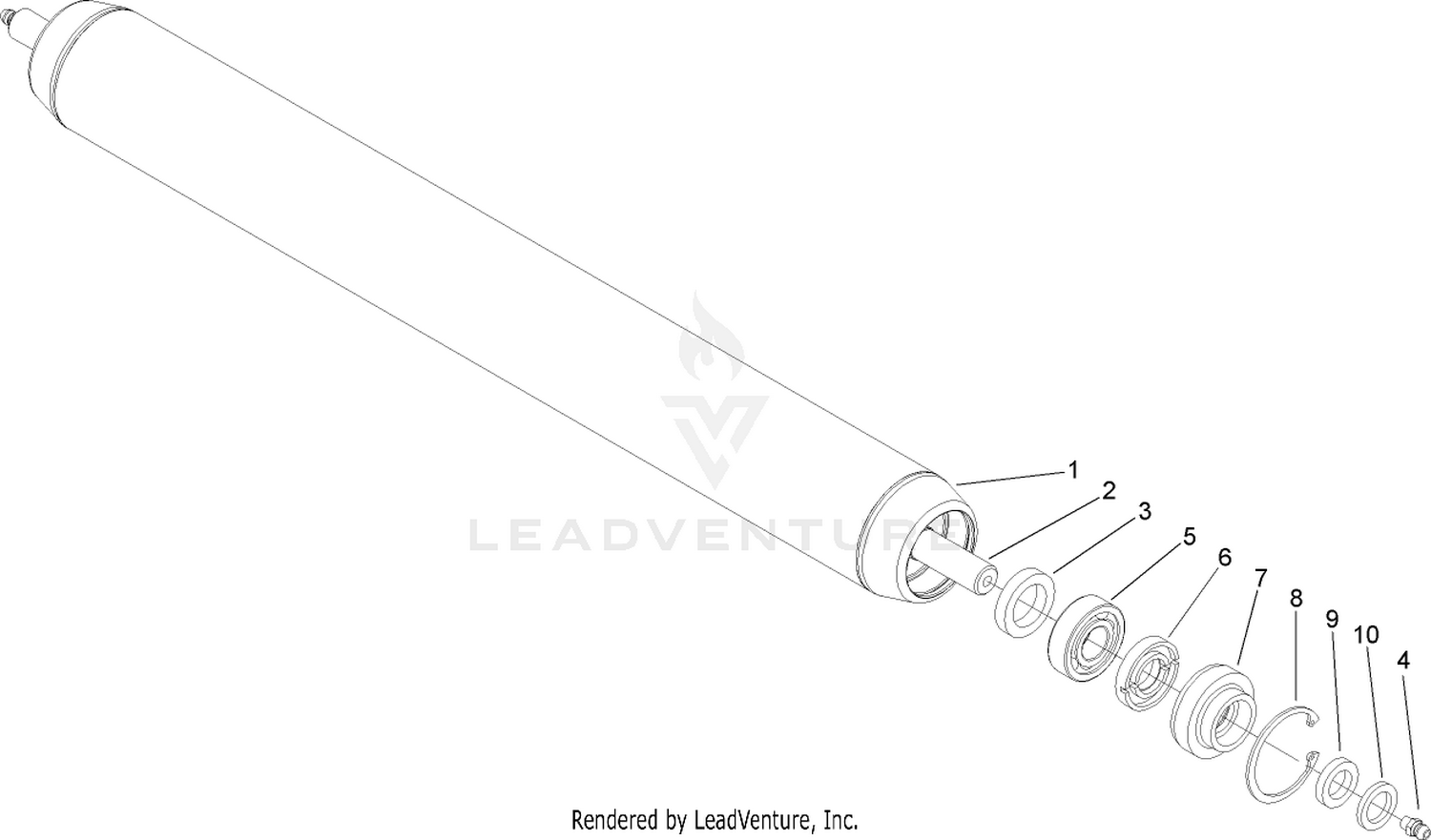 Long Roller Assembly No. 107-4040