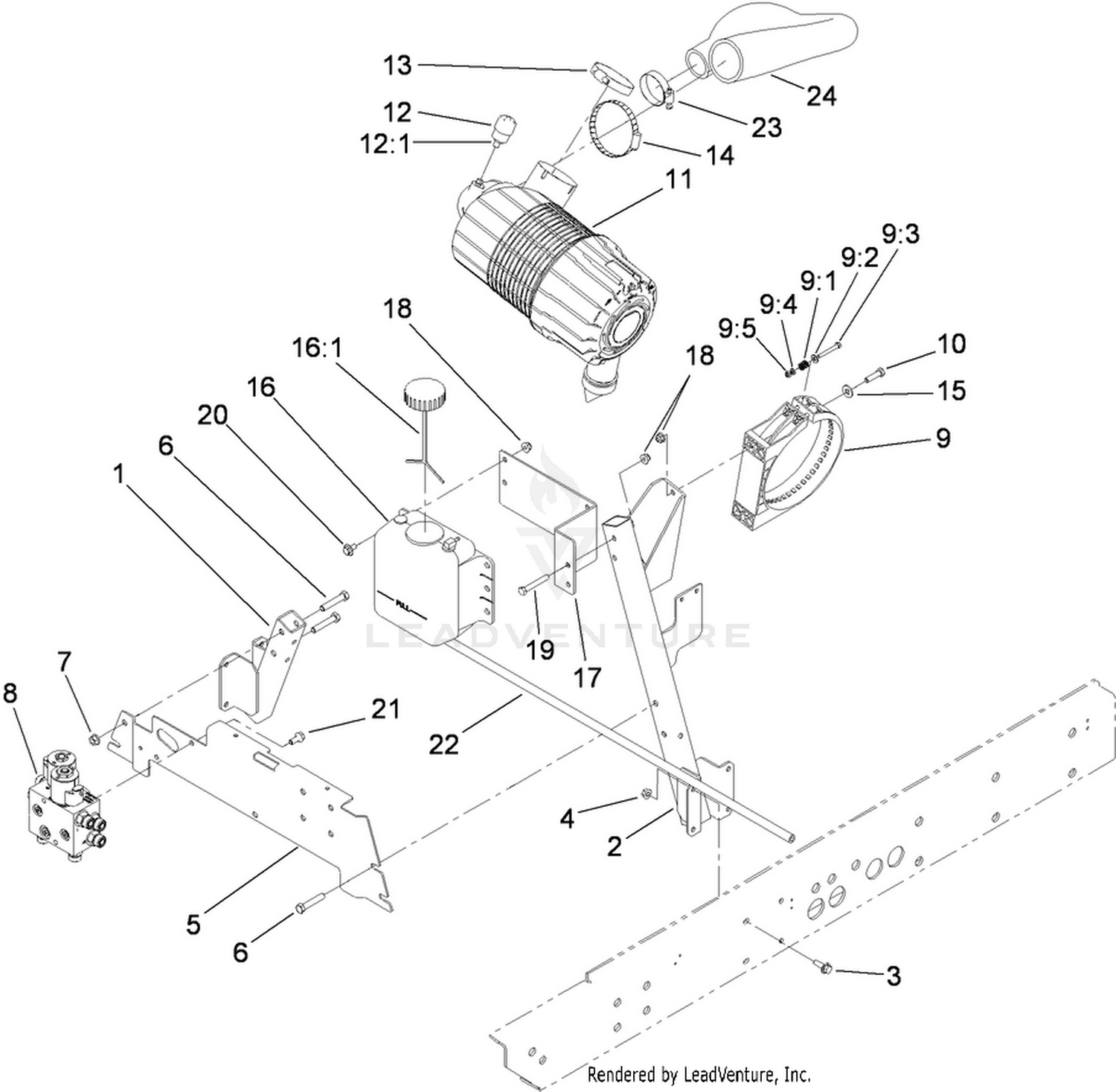 Air Cleaner and Manifold Assembly