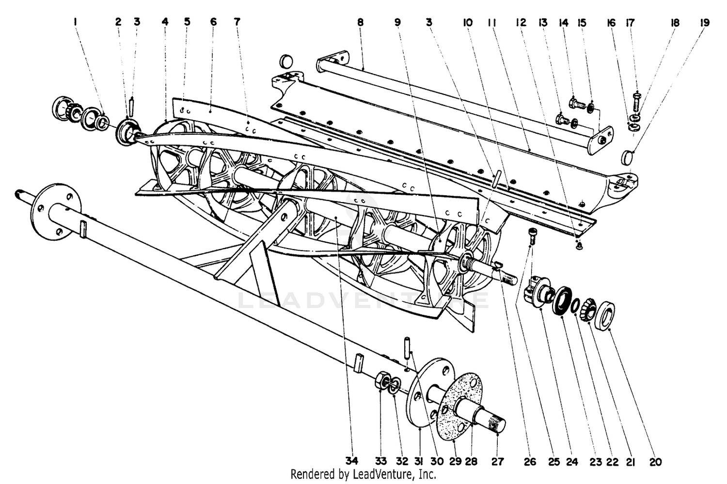 Reel And Bed Bar Assembly