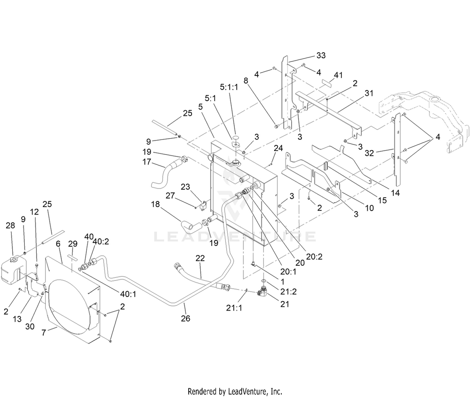 Radiator and Oil Cooler Assembly