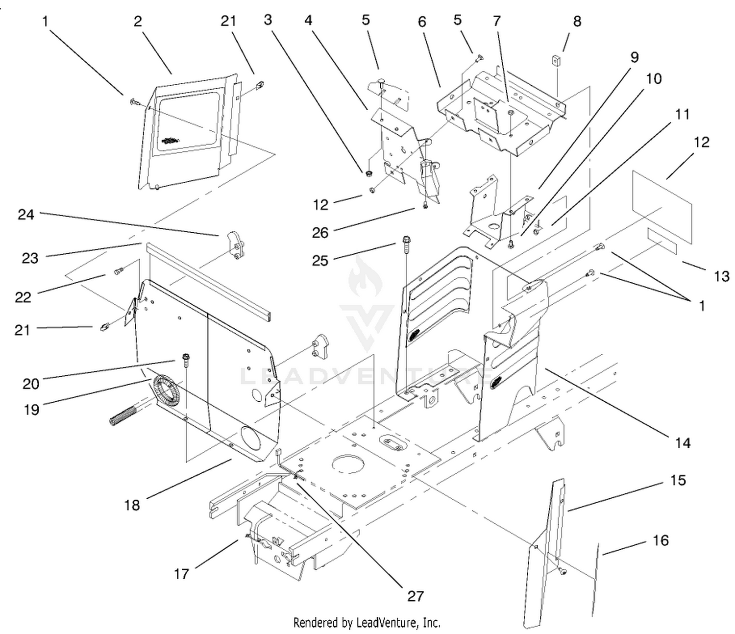 Hoodstand  Firewall Assembly