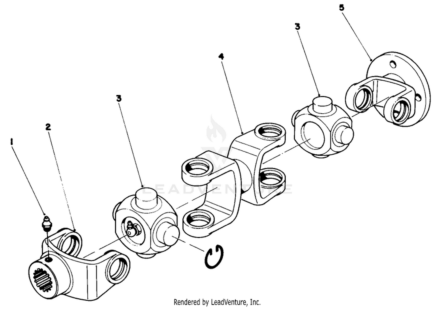 Double Universal Joint Assembly No. 37-2520